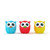 Kikkerland Owl Kitchen Timer, Assorted Colors