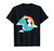 Unicorn Riding T-Rex Dinosaur Rainbow T-Shirt