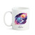 Personalized Laptop And Planets On Coffee Cups, Custom Name Programmer Tea Mug, Customized Novelty Ceramic Cup With Galaxy Design, Cute Computer Programmer Travel Mug Presents