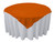 BROWARD LINENS Tablecloth Polyester Square Overlay Seamless 54 Inch (Burnt Orange)