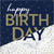 Navy and Gold Birthday Napkins, 48 ct