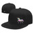 Unicorn Snapback Hat for Men Women Black Baseball Cap Adjustable Flat Bill Dad Hat Funny Trucker Hat for Summer