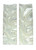 White & Clear Pearl Knife Scale Sets