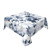 Sunshineyan Navy Blue Floral Tablecloth 60x60 Inch Square, Dark Blue and White Flower Tablecloths Tablecloths Polyester Spring Table Cloth for Holiday Parties Kitchen Dining Indoor Outdoor