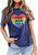 Gay Pride Shirt Women Free Mom Hugs T-Shirt Rainbow Heart Shirt LGBTQ Pride Shirt Rainbow Flag Tee Proud Ally Shirts