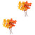 VOSAREA 8 Pcs Simulated Maple Leaf Thanksgiving Autumn Leaf Autumn Leaves Branches Thanksgiving Flower Arrangement Fake Plants Decor Artificial Maple Leaf Plastic Household Accessories
