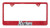 Elektroplate Marines Red Metal License Plate Frame