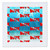 3dRose Underwater Patterned Male Scuba Diver Graphic with Dive Flag. - Quilt Squares (qs_353099_9)