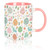 JarThenaAMCS Easter Mug Easter Egg Bunny Coffee Mug Colorful Holiday Ceramic Tea Mug Cup for Easter Spring Party Home School Office Table Centerpieces Gift, 12oz