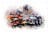 LESGAULEST Doormat Floor Rug/Mat (23.6 x 15.7 inch) - Galata Tower Istanbul Watercolor Galata Turkey