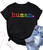 Pride Shirts for Women Human LGBT T-Shirt Rainbow Graphic Tee Shirt LGBTQ Equality Blouse Tops