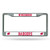 NCAA Wisconsin Badgers Chrome License Plate Frame, 12" x 6", Silver