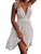 Michellecmm Womens Summer V-Neck Spaghetti Strap Sleeveless Bowknot Backless Lace Mini Swing Dress (1 White A, XL) Michellecmm Womens Summer V-Neck Spaghetti Strap Sleeveless Bowknot Backless Lace Mini Swing Dress (1 White A, XL)