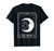 The Moon Tarot Card Crescent Moon And Cat Graphic T-Shirt