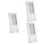 ABOOFAN 3 Pcs Digital Electronic Clock Digital Calendar Day Clock Bedside Bedroom Alarm Clock Digital Alarm Clock Alarm Clock Digital Calendar Alarm Clock Travel Clock White Vertical Timer