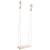 Amosfun Wooden Wall Shelf Floating Shelf Decorative Wall Hanging Shelf Macrame Shelf Wall Hanging Decorative Shelves Swing Storage Hanging Floating Shelves Wood Partition Wall Decoration