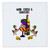 3dRose Funny Wine Cheese and Quackers Pun with Ducks Cartoon - Quilt Squares (qs_355833_10)
