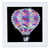 3dRose Glam Cheverson Stripes and Image of Diamonds Hot Air Balloon - Quilt Squares (qs_356998_10)