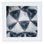 3dRose Image of Gray Triangles Over White and Aqua in Fractal Mandala - Quilt Squares (qs_351022_10)