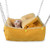 Guinea Pig Hideout, Rat Cage Accessories Hammock Beds, Hamster Warm Sleeping Nest Bed, Guinea Pig Fleece Hideout for Sugar Glider and Other Small Animals (Yellow)