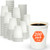 Dealusy 200 Count Coffee Cups 8 oz, Leak-Free Food Safe Paper Cups 8 oz, Hot Cups, Disposable Hot Coffee Cups 8oz