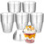 BALDCC 12 OZ 100 Count Clear Plastic Cups with Dome Lids (No Hole), Fruit Cups, Dessert Cups,Disposable Clear PET Dessert Cups for Cold Drinks, Fruit, Ice Cream, Cupcake,Yogurt