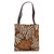 Brown And Beige Zebra Stripes Print Pattern Animal Fur Print Tote Bag