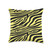 Yellow Zebra Print Pattern Throw Pillow