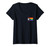 Womens Rainbow flag for LGBTQ+ pride month awareness Gay Lesbian 69 V-Neck T-Shirt