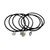 Twilight New Moon "Edward 2" Jelly Bangle Bracelet with Charms