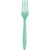 Fresh Mint Green Plastic Forks, 72 ct