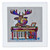 3dRose Cute Funny Moose Playing Piano Music Musical Cubism Art - Quilt Squares (qs-385375-2)