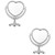 FRCOLOR 2pcs Double Side Mirror Vanity Mirror Table Mirror Desk Princess Mirror Heart Shaped Mirror Makeup Mirror for Women Dresser Vanity Makeup Mirror Frame Plastic Travel Dressing Table