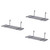 Amosfun 3pcs Wall Hanging Shelves Wire Storage Basket Rack Wire Shelf Organizer Shelves Wire Storage Mount Shelves Grid Panel Shelf Pallet Racking Iron Wire Mesh