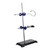Hohopeti 1pc Iron Stand Trumpet Stand Lab Ring Stand Laboratory Stands Support Cork Holder Support Rod Ring Stand and Clamp Flask Support Stands Platform for Laboratory Metal Bunsen Burner