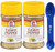 (Pack of 2) Lawrys Lemon Pepper with Zest of Lemon 4.5 oz (Miras Trademark 2-in-1 Measuring Spoon Included!)