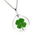Clovers Online Genuine Preserved 4 Leaf Clover Acrylic Good Luck Charm Pendant Necklace