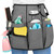 LoDrid Professional Cleaning Apron with 9 Pockets and Adjustable Waist Belt, Water-resistant Cleaning Caddy Aprons for Cleaning Work of House Hotel, Gray