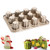 Ezeso 12-Cup Canele Mold - Canneles de Bordeaux Mold - Non Stick Carbon Steel Caneles Baking Pan Cannele Mould