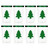 Whaline 32 Pack Christmas Plastic Cups Christmas Tree Clear Plastic Cups with Foil Green Rim Xmas Disposable Party Cups for Hot Cold Drinks Party Supplies, 12oz