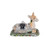 Fitz and Floyd 49-629 Bristol Holiday Deer Covered Butter Dish Blue/White