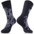 RANDY SUN Waterproof Socks, Women and Men Breathable Running Hiking Cycling Fishing Golf Mid Calf Socks Gift,Black Medium