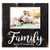 P. Graham Dunn Family First Midnight Black 11 x 10 Pine Wood Wall and Tabletop Photo Frame