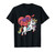 Heart Riding Unicorn Valentines Day Rainbow Love Women Girls T-Shirt