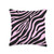 Zebra Classic Pattern Pink Throw Pillow