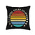 Solar Eclipse Vintage Sun Moon Total Solar American Eclipse Throw Pillow