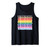 No Cops At Pride LGBTQ Inclusive Rainbow Flag Statement Tank Top