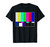 TV Color Bars Vintage Retro Test Pattern Colorful Rainbow T-Shirt