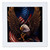 3D Rose Bald Eagle with and American Flag Between Its Talons Square 12 by 12 Inch Quilt, 12 x 12