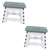 LIFKOME 2 Pcs Folding Chairs Anti- Skid Step Stool Step Stools for Adults Kitchen Step Stool Garden Step Stool Foldable Toddler Step Stool Adults Step Stool Plastic Child Fishing Portable